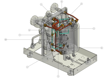 Quick Mill Pathfinder Part Diagram: 0981-6