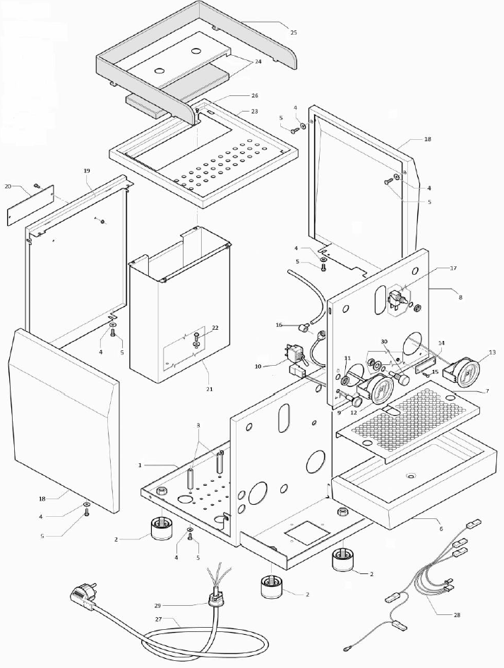 Rocket Espresso Giotto Plus V2 Part Diagram REGIOPLUSV2 – Whole Latte Love