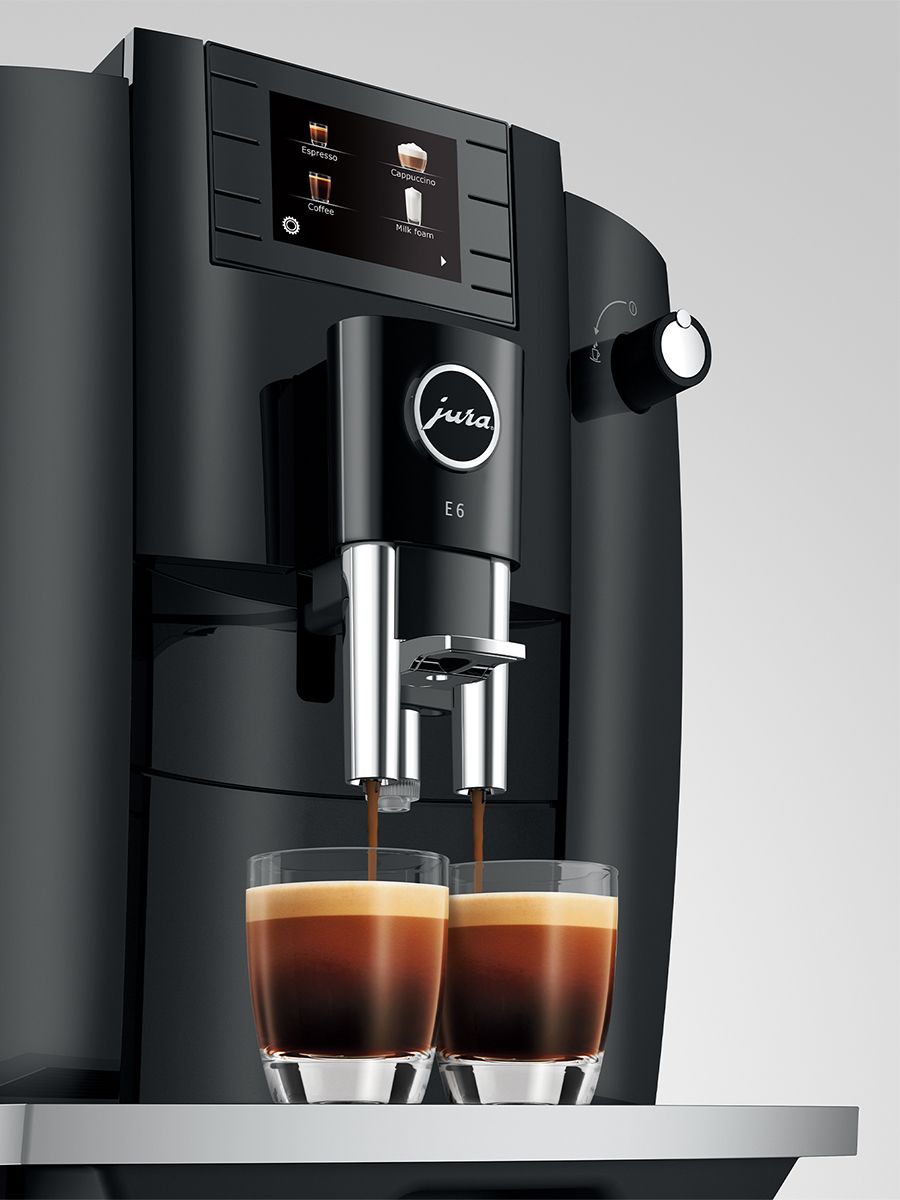 JURA E6 Automatic Espresso Machine in Piano Black (NAA) – Whole