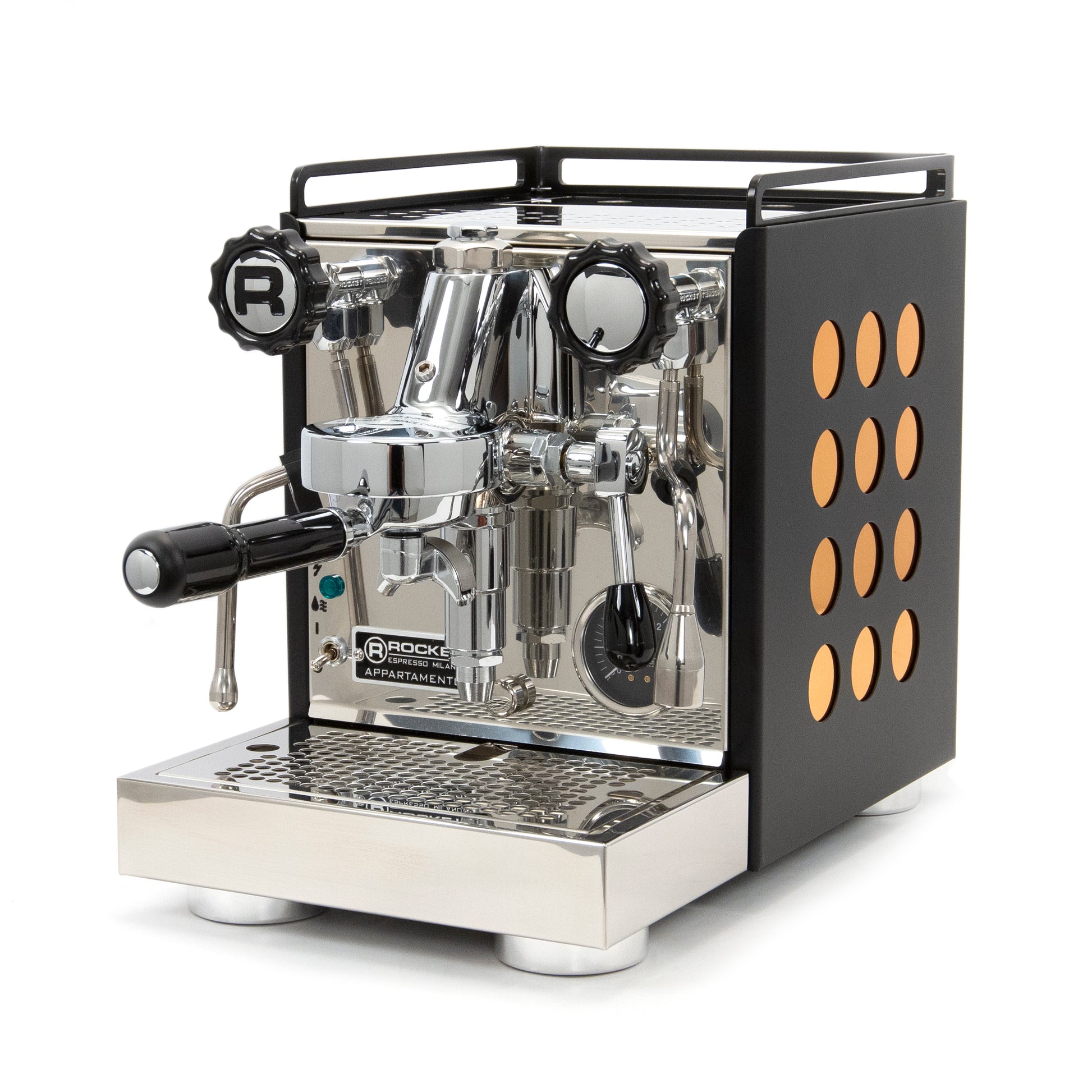 Semi-Automatic Espresso Machine with Grinder and Milk Frother/Steam Wand -  15 Bar Professional All-in-One Coffee Maker with Italian Pump, 2.5L Water  Tank, Stainless Steel