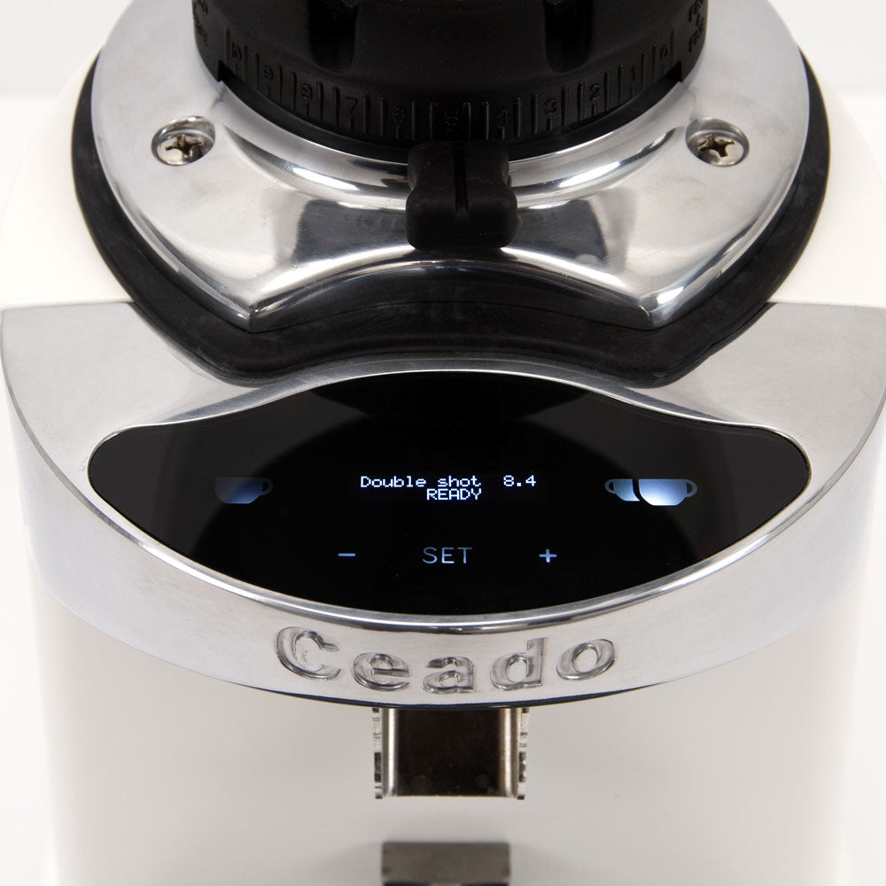 Ceado E37J Electronic Espresso Grinder in White – Whole Latte Love