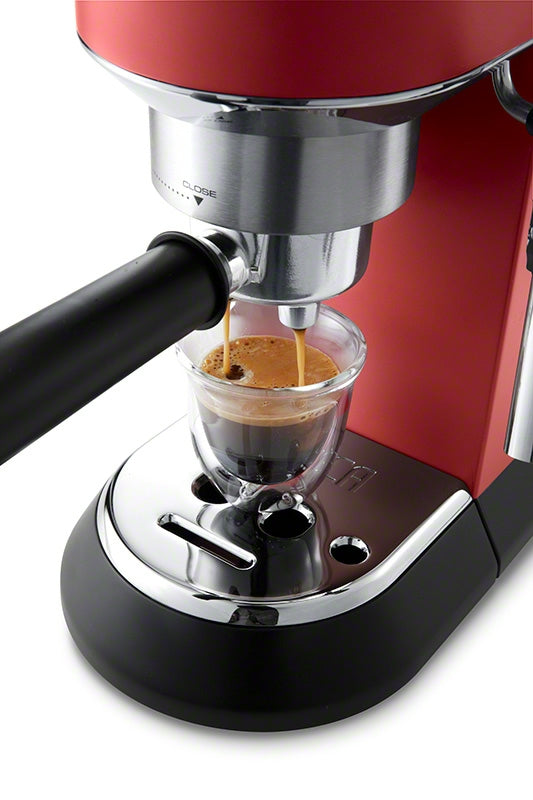 DeLonghi Dedica Pump Espresso Coffee Machine 15 Bar RED EC685 RD
