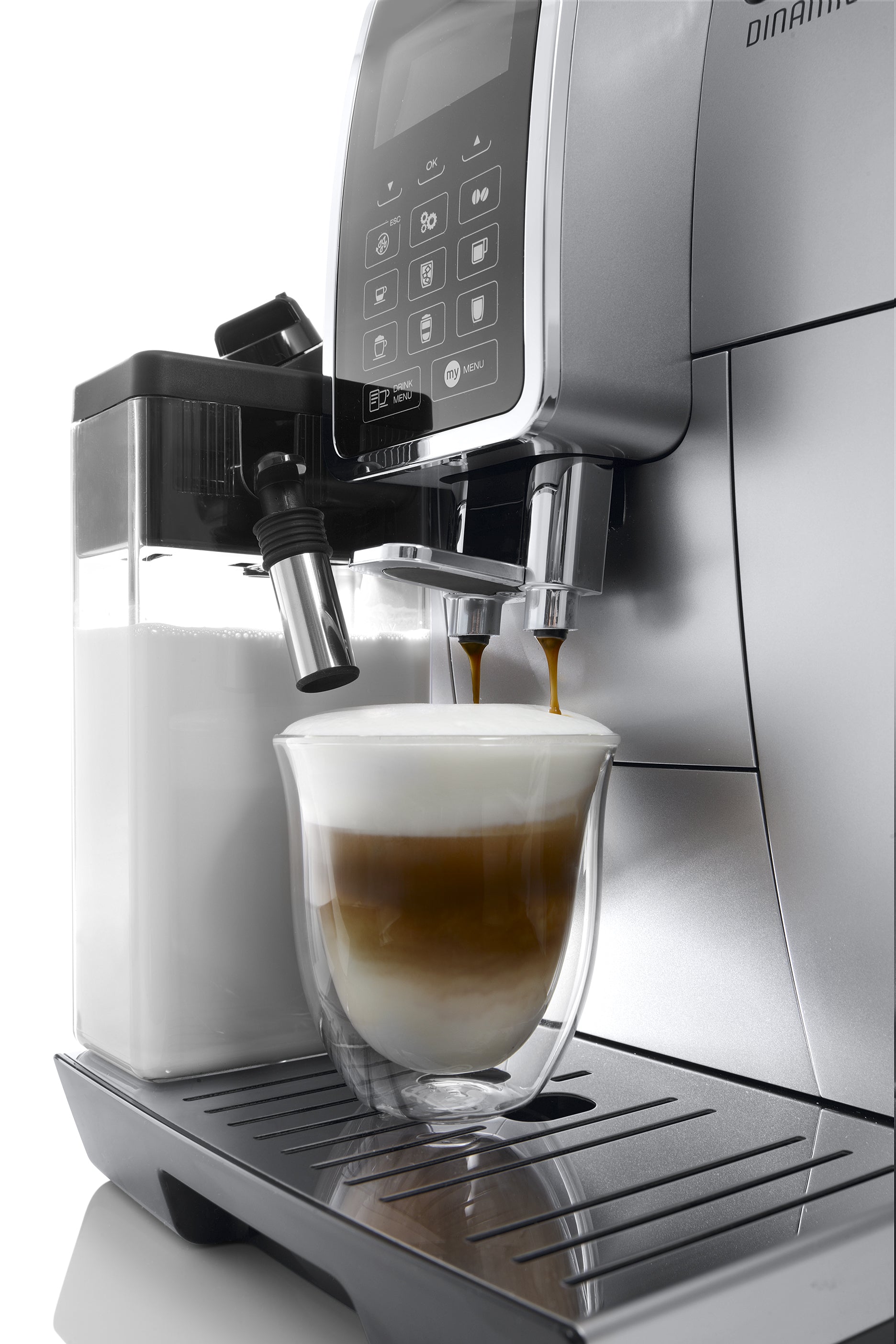 DeLonghi Dinamica with Latte Crema Fully Automatic Coffee & Espresso  Machine