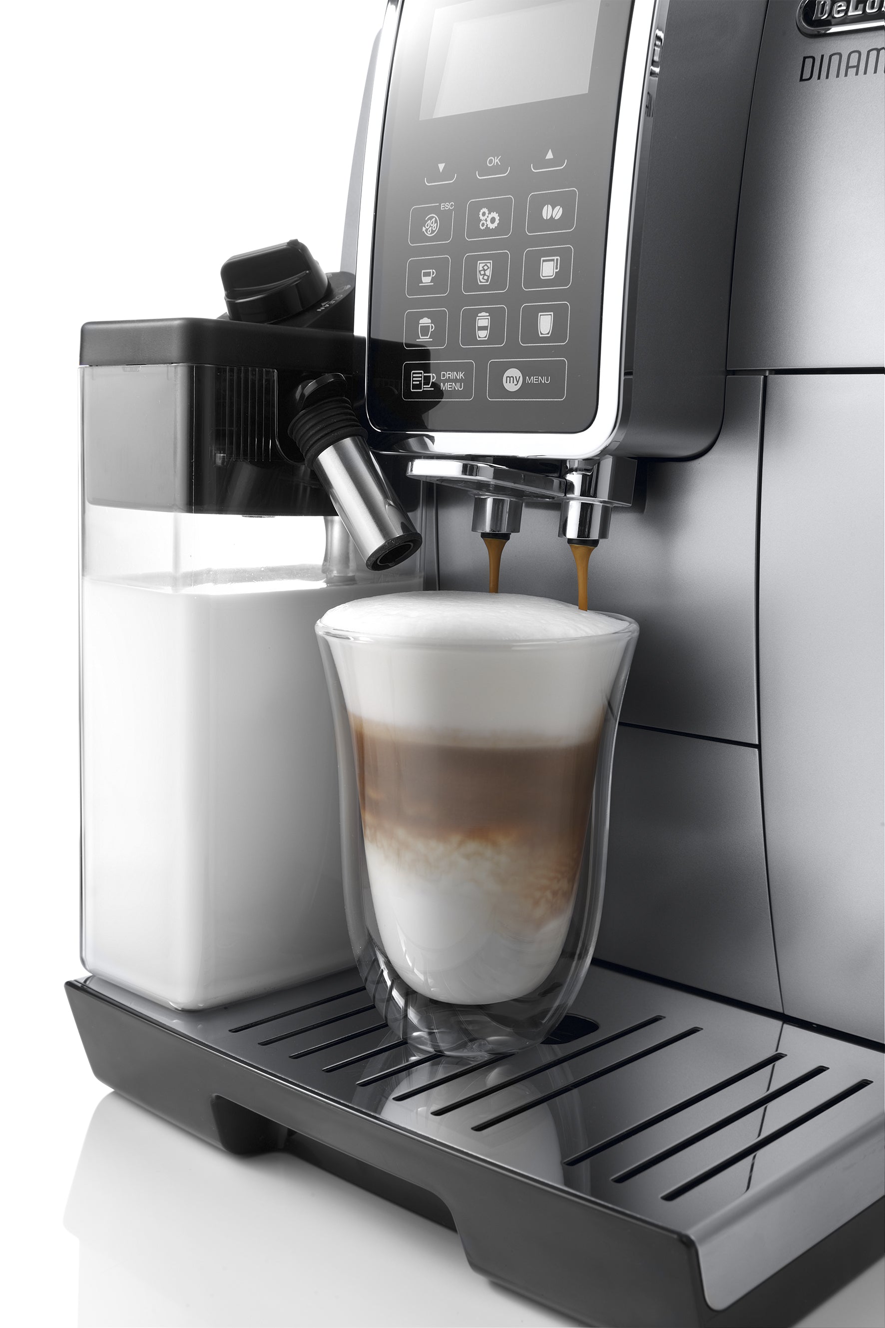 DeLonghi Dinamica LatteCrema Espresso Machine Whole Latte Love