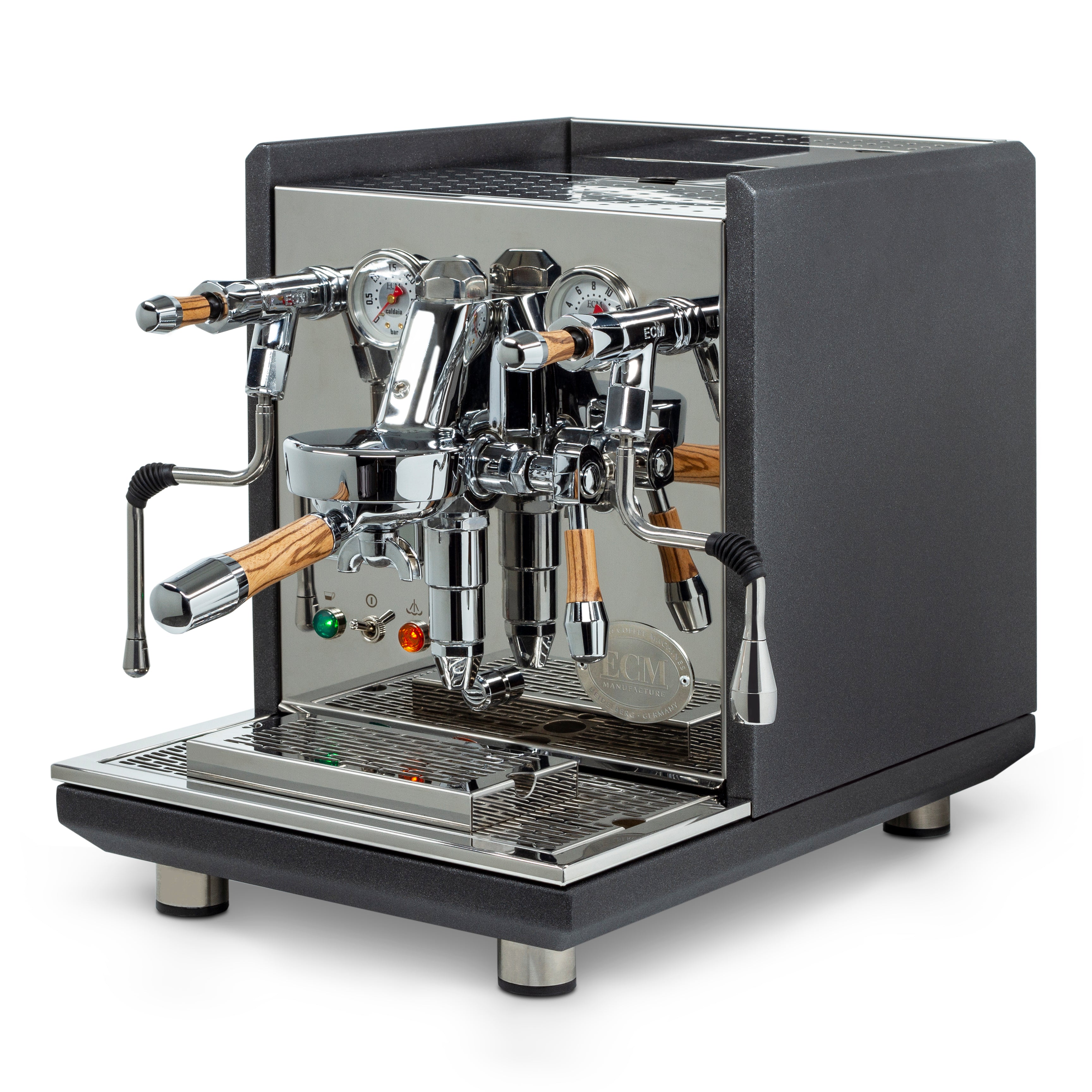 ECM Synchronika Espresso Machine - Anthracite with Zebra Wood Accents - Default Title