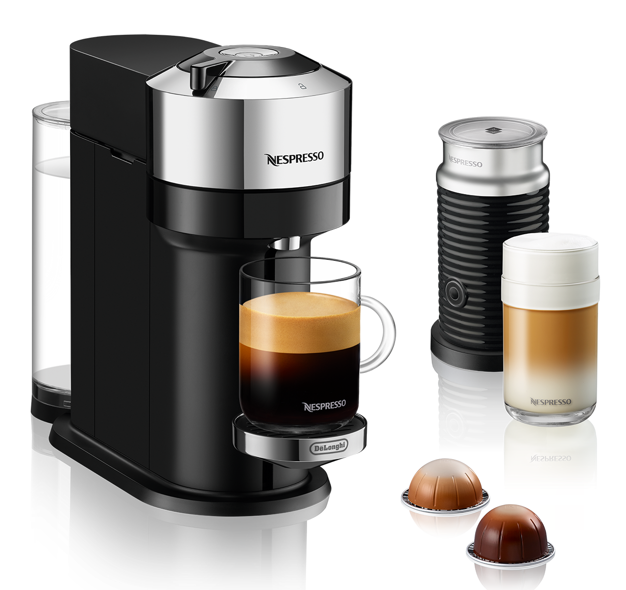 Nespresso Vertuo Next Deluxe Espresso Machine by DeLonghi with 