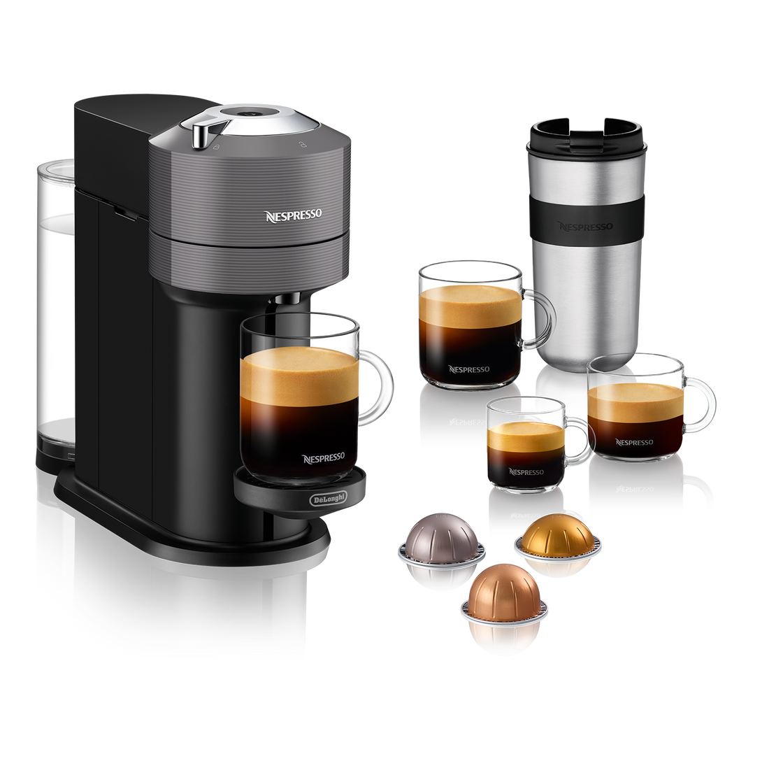 Nespresso Vertuo Next Espresso Machine by DeLonghi with Aeroccino - Wh –  Whole Latte Love