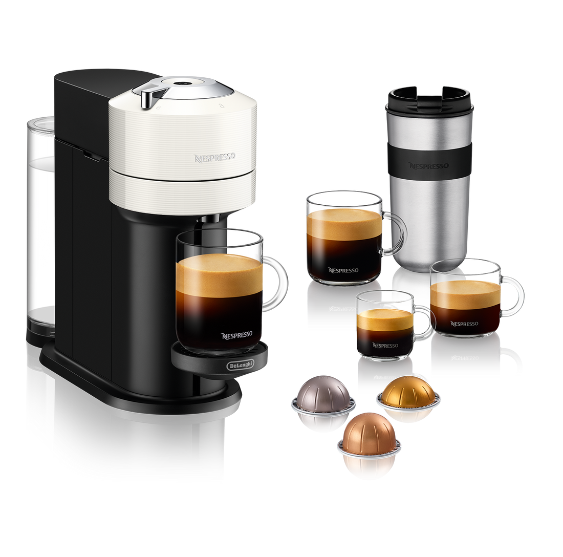 Nespresso Vertuo Next Espresso Machine by DeLonghi with Aeroccino 