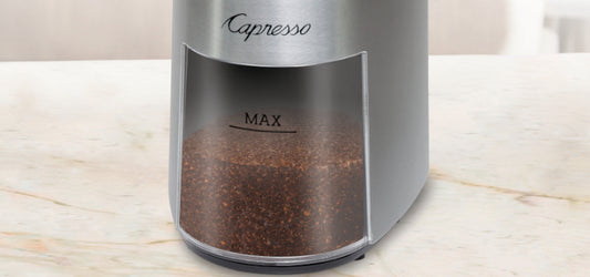 Capresso Metal Die-Cast Housing Conical Burr Coffee Grinder