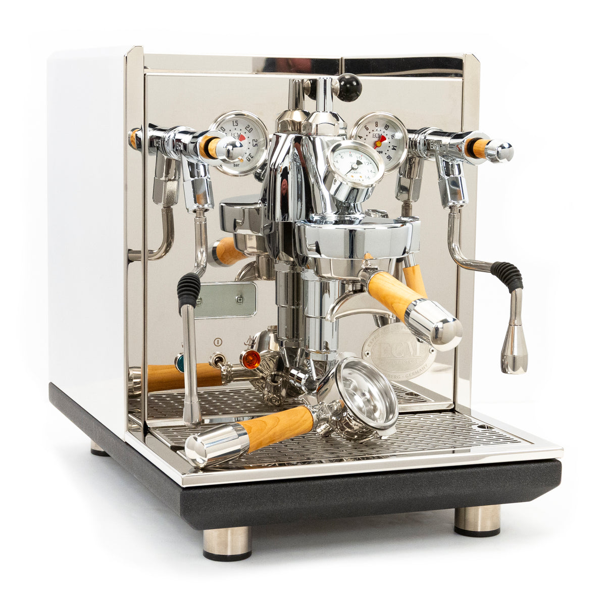 ECM Synchronika Espresso Machine with Flow Control - Olive Wood – Whole ...