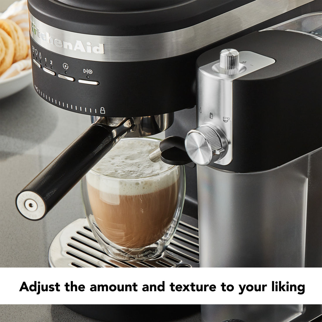 KitchenAid Espresso Machine & Milk Frother, Black Matte