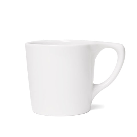 notNeutral Lino Double Cappuccino Cup & Saucer - White (6oz/177ml)