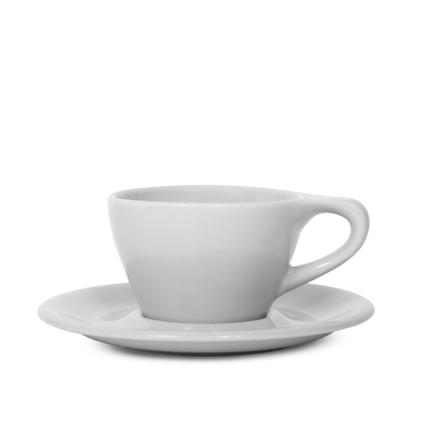 notNeutral Double Cappuccino Cup and Saucer - Matte Black