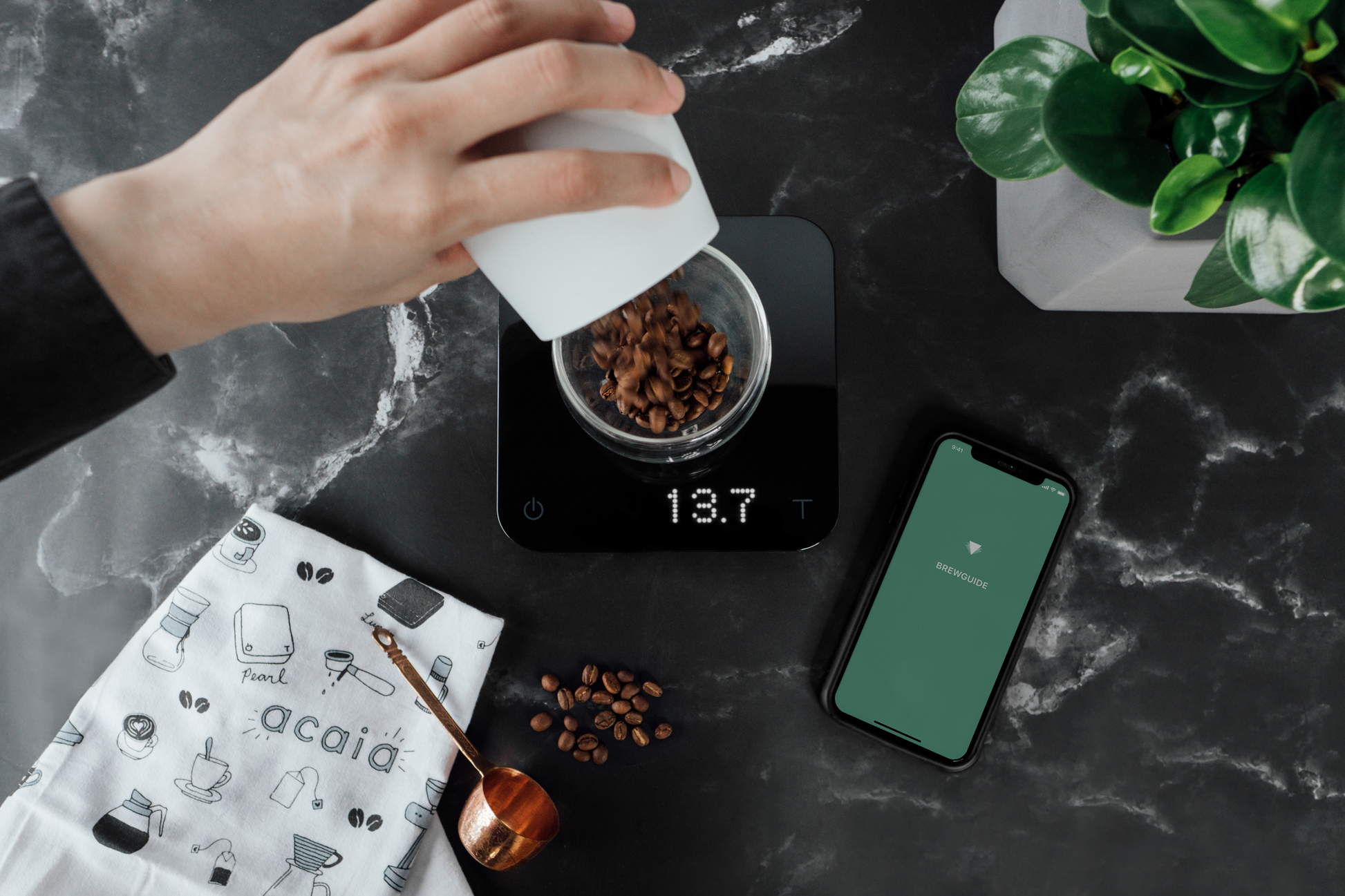 Acaia Pearl Coffee Scale in Pitch Black – Whole Latte Love