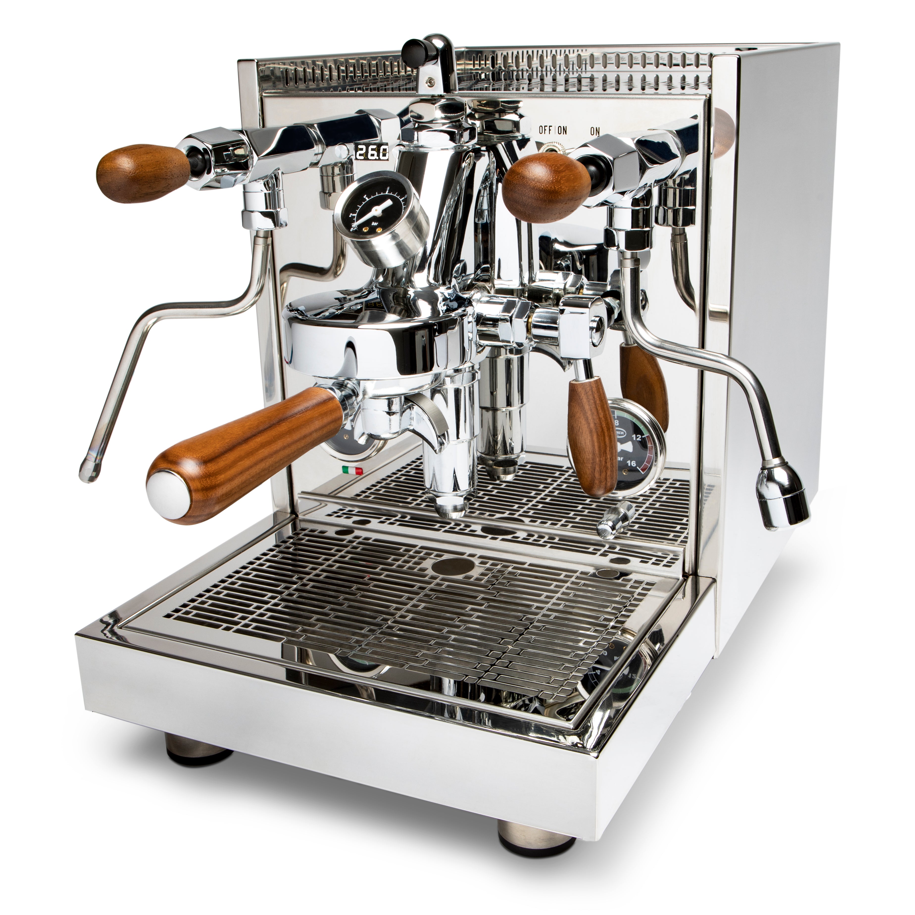 Quick Mill Arnos Espresso Machine With Flow Control - Walnut