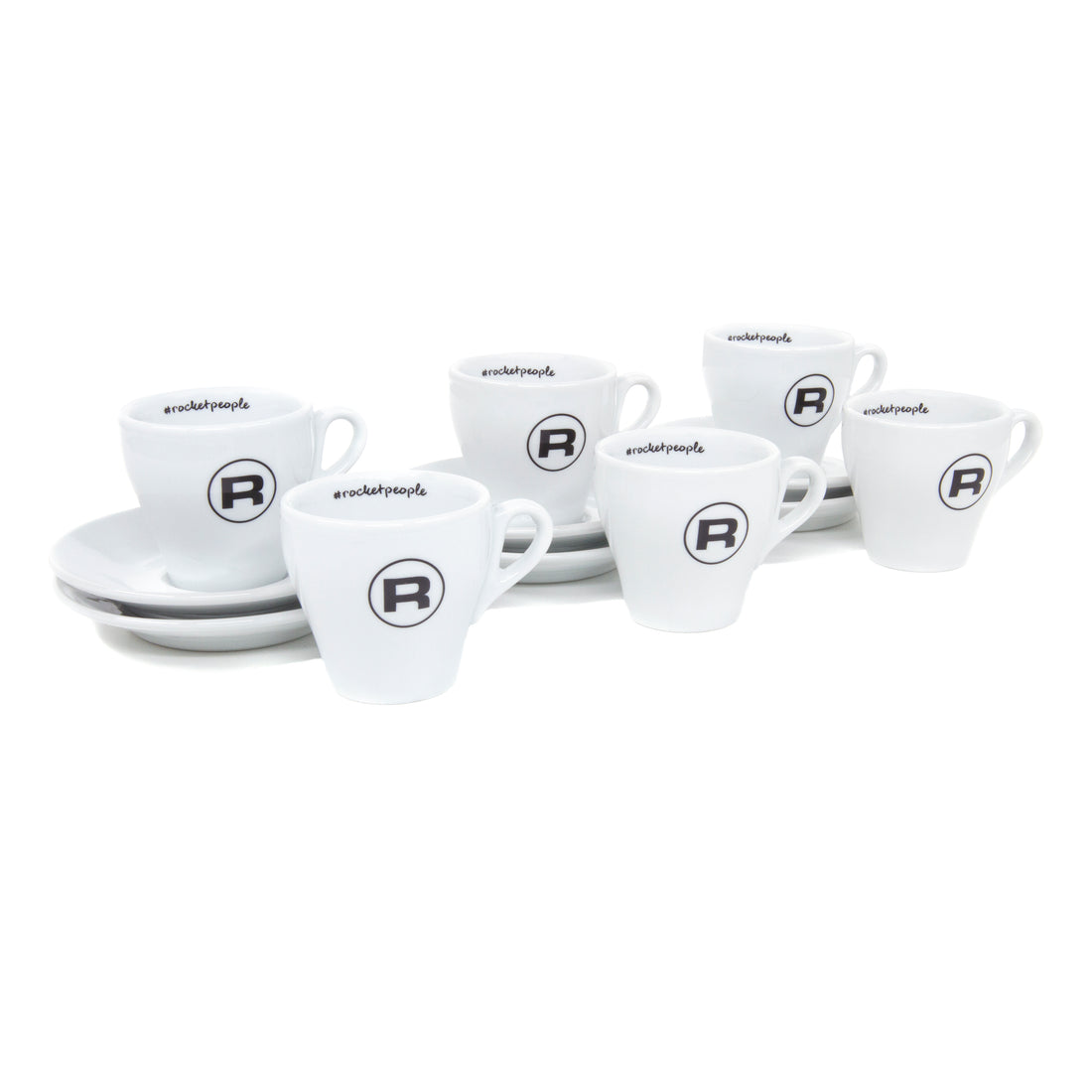Rocket Espresso 6 Piece Espresso Cup and Saucer Set - White – Whole Latte  Love