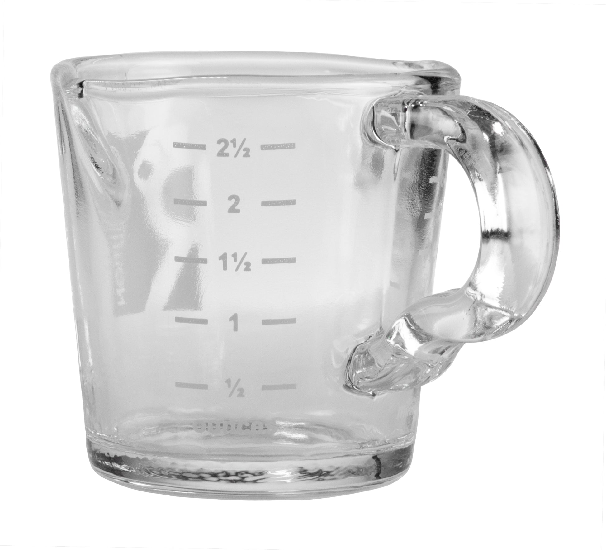 Espresso Shot Glass Measuring Cup with Double Spouts and Heat-Resistant  Handle – pocoro