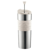 Bodum 15oz Traveling French Press Coffee Maker in White