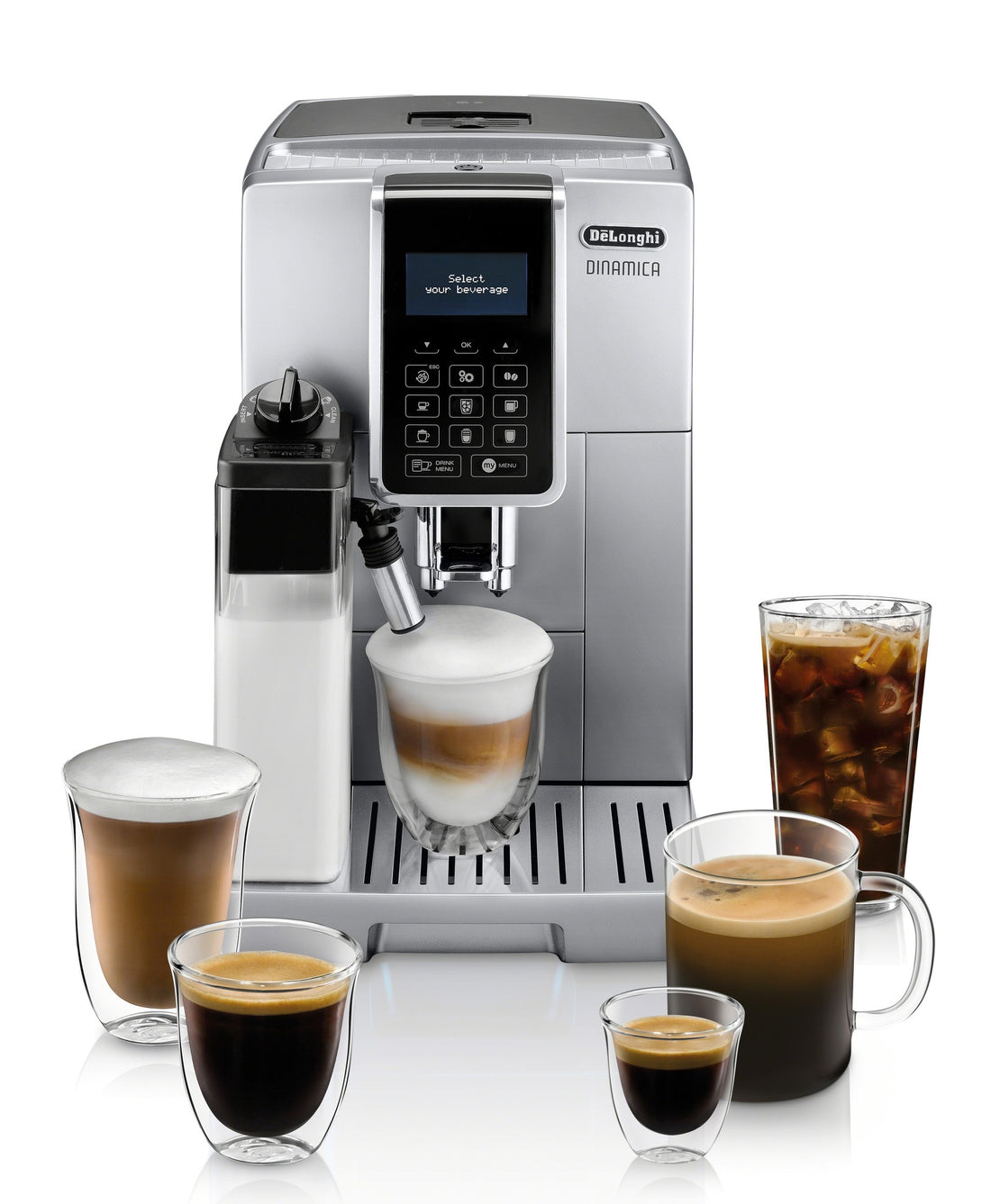All-In-One Espresso Machine with Milk Steamer - 10 Pc Set, 1250W