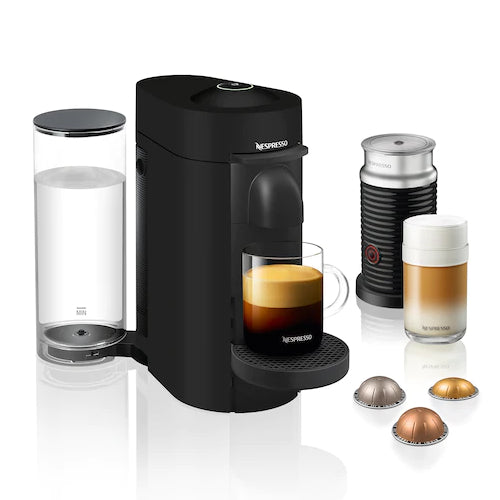 Nespresso VertuoPlus and Aeroccino Bundle in Black Matte – Whole Latte Love